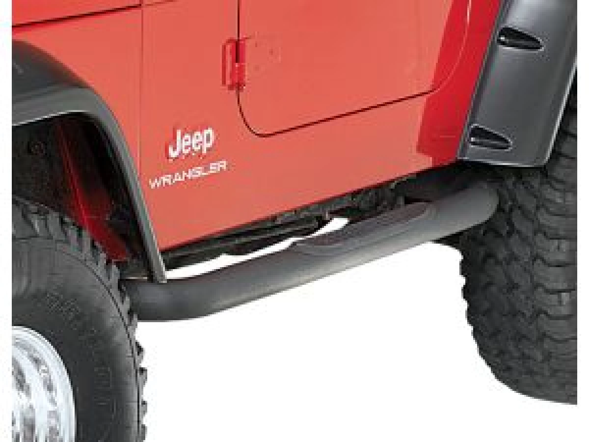 サイドチューブバー　ブラック(TJ、YJ)